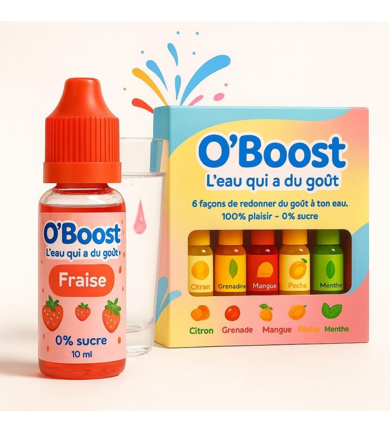 Coffret O'BOOST – 6 arômes...