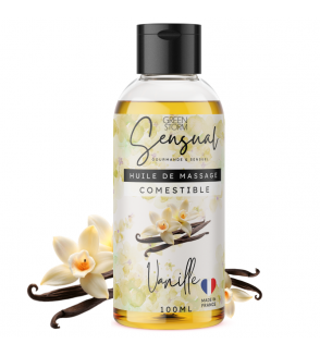 Huile de massage comestible - Goût vanillé