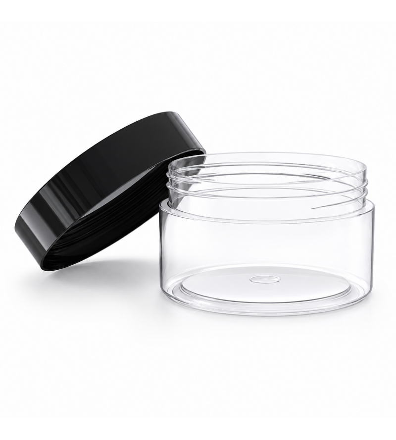 Pot cosmétique transparent...